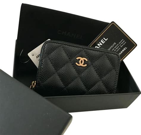 chanel small classic card holder price|Chanel zipped card holder.